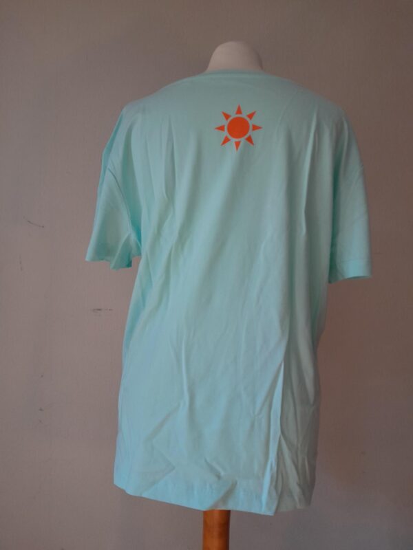 Damen T-Shirt "carribean blue" U-Ausschnitt – Bild 2