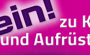 Aufkleber "Nein! zu Krieg und Aufrüstung"